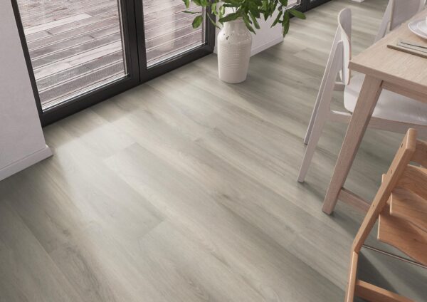 Ambient light grey pvc vloer
