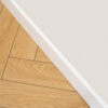 MDF plint - Wit Gegrond