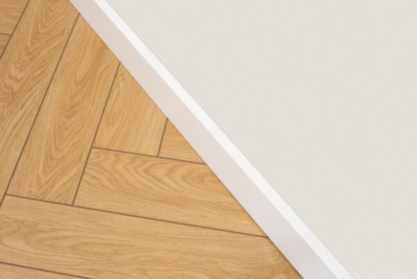 MDF plint - Wit Gegrond