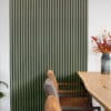 Akupanel Wandpaneel Lino olijfgroen