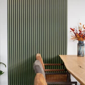Akupanel Wandpaneel Lino olijfgroen