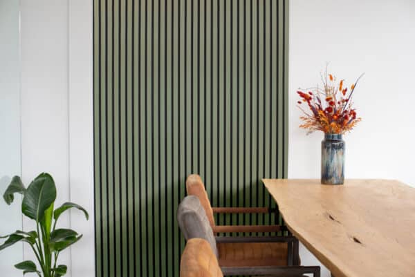 Akupanel Wandpaneel Lino olijfgroen
