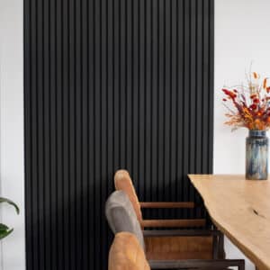 Akupanel Wandpaneel Lino zwart