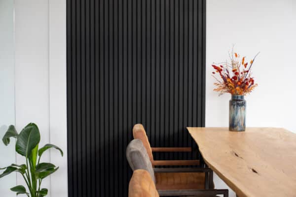 Akupanel Wandpaneel Lino zwart