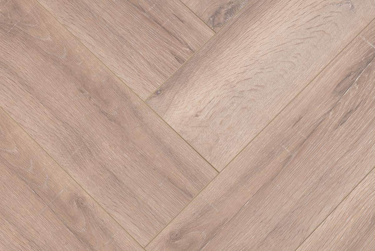 Laminaat visgraat Gerookt wit eiken