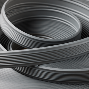 Co-pro rubber antislip donkergrijs rol 27 meter